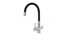 Змішувач GRANADO Lerma inox (black) Фото №1