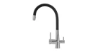 Змішувач GRANADO Lerma inox (black) Фото №2