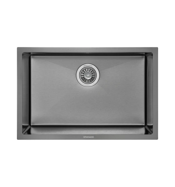 Мийка GRANADO Under top L STEEL S201 black