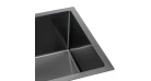 Мийка GRANADO Under top L STEEL S201 black Фото №3