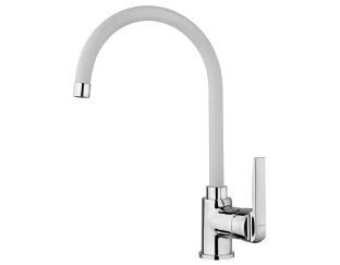 Змішувач кухонний Teka Inca H (IN 995) (53995120FW) хром/граніт (білий)