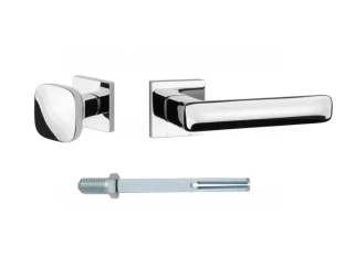 Дверна ручка-кноб APRILE QUEST R SLIM 7MM LC фіксовано рухома права, полірований хром