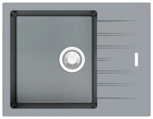 Кухонная мойка Fabiano Classic 65x50 Grey Metallic