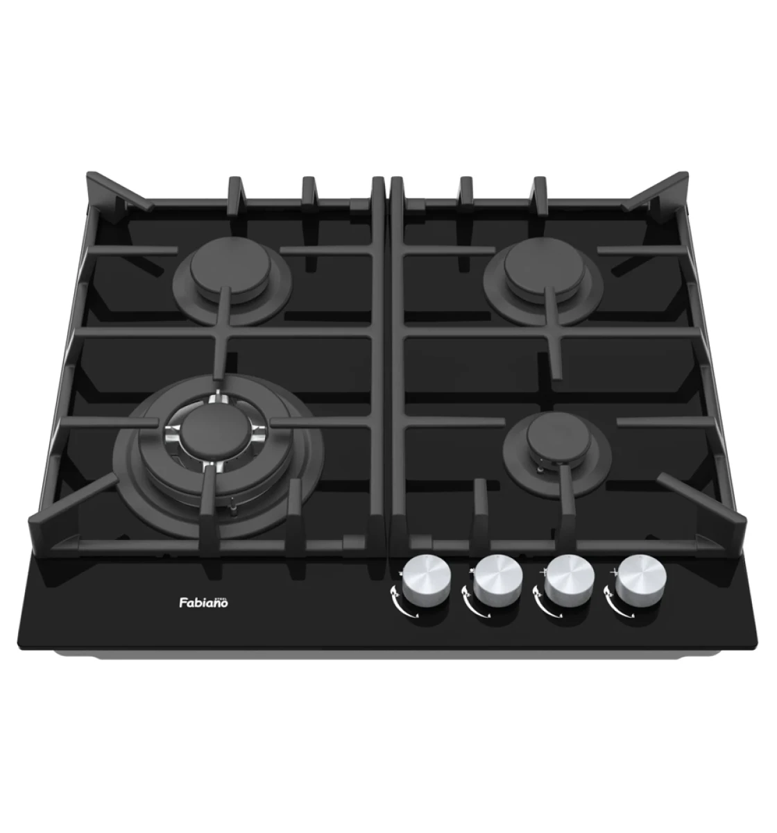Газова варильна поверхня Fabiano FHG 1044 VGHT2 Black Glass