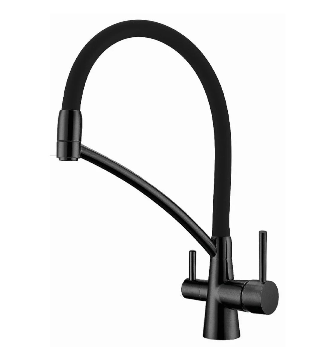 Смеситель кухонный Fabiano FKM 3110 Black Steel