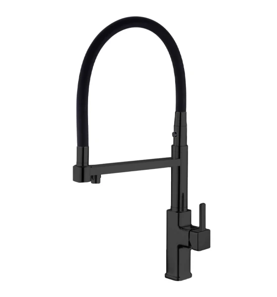 Смеситель кухонный Fabiano FKM 3119PX Black Steel
