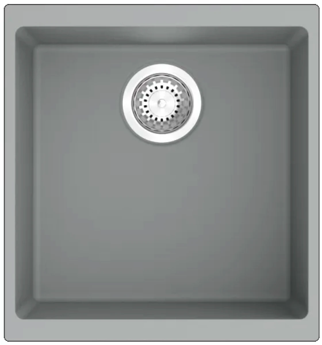 Кухонна мийка Fabiano Navio 43x46 Grey Metallic