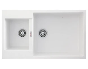 Кухонная мойка Fabiano Quadro 86x50x15 Alpine White