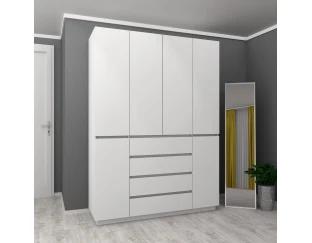 Шафа розпашна RUMBA HOLD №47 (Німфея Альба) (1600мм x 550мм x 2200мм