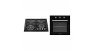 Комплект Духова шафа електрична GEO 62-0200 black + Варильна поверхня газова GGH 62-114 black glass Фото №2
