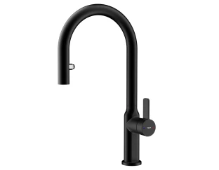 Змішувач кухонний Teka OVAL 9382 Black (116020016) чорний