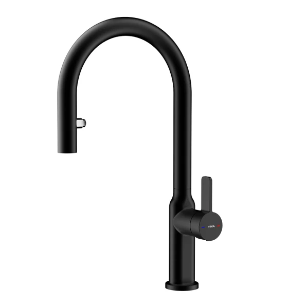 Смеситель кухонный Teka OVAL 9382 Black (116020016) черный