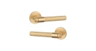 Дверна ручка STILE GOYA R 7S ST матова латунь GOLD SATIN (тонка розетка) Фото №1