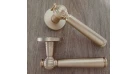 Дверна ручка STILE TUKA R 7S ST матова латунь GOLD SATIN(тонка розетка) Фото №3