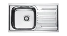 Кухонная мойка Fabiano 78x43 Satin Фото №1