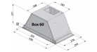 Витяжка кухонна Fabiano Box 60 Silence+ Inox Фото №2