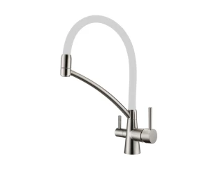 Смеситель кухонный Fabiano FKM 31.10 Inox White