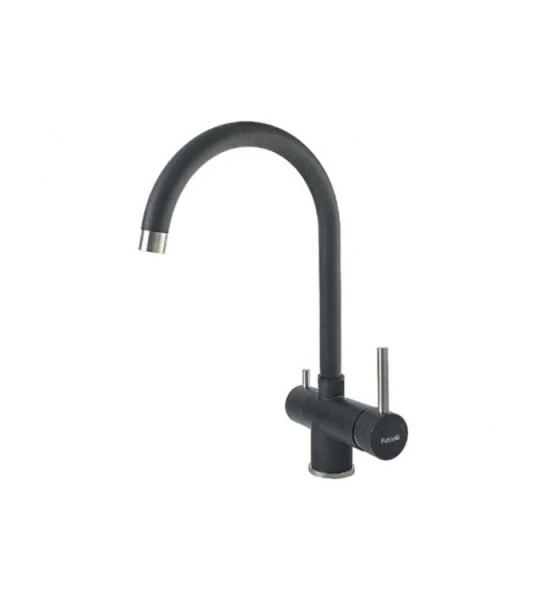 Змішувач кухонний Fabiano FKM 31.5 S/Steel Antracit