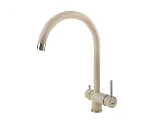 Смеситель кухонный Fabiano FKM 31.5 S/Steel Beige