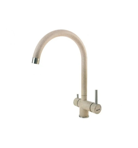 Змішувач кухонний Fabiano FKM 31.5 S/Steel Beige