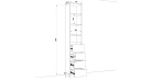 Шафа розпашна RUMBA HOLD №5d (400мм x 380мм x 2200мм Фото №3