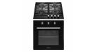 Комплект Духова шафа електрична GEO 62-0200 black + Варильна поверхня газова GGH 62-104 black glass Фото №1