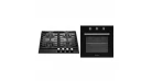 Комплект Духова шафа електрична GEO 62-0200 black + Варильна поверхня газова GGH 62-104 black glass Фото №2