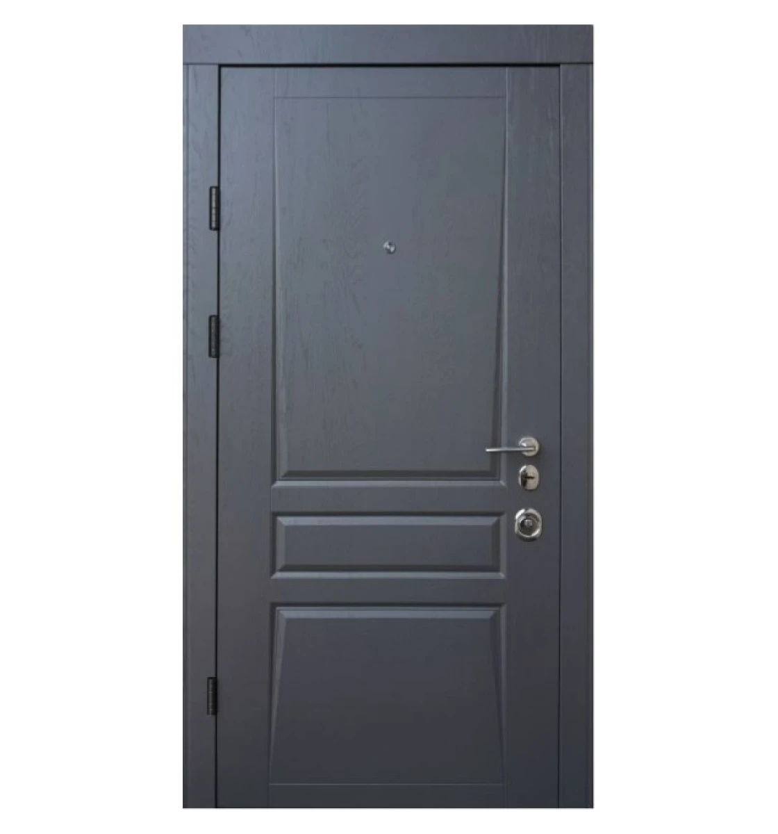 Входные двери Qdoors Авангард Трино (Дуб графит / белый супермат)