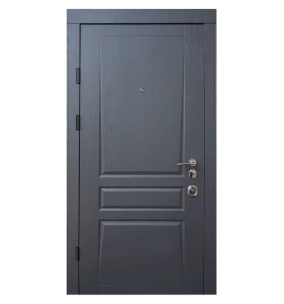 Входные двери Qdoors Авангард Трино (Дуб графит / белый супермат)