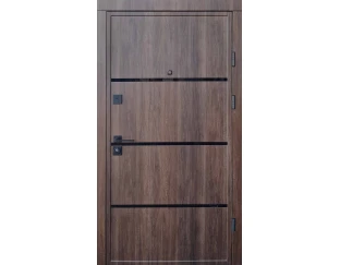 Вхідні двері Qdoors Ультра Акорд (Дуб табак / біле дерево)