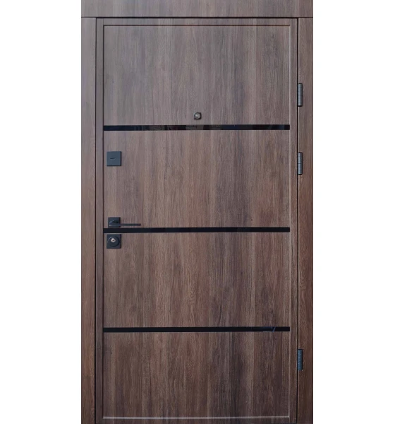 Вхідні двері Qdoors Ультра Акорд (Дуб табак / біле дерево)