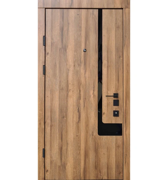Входные двери Qdoors Авангард Босфор (Дуб артизан / белая эмаль)