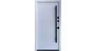 Вхідні двері Qdoors Стріт Елегант (метал Антрацит 7021/МДФ Біла шагрень,  декор лакобель) Фото №2