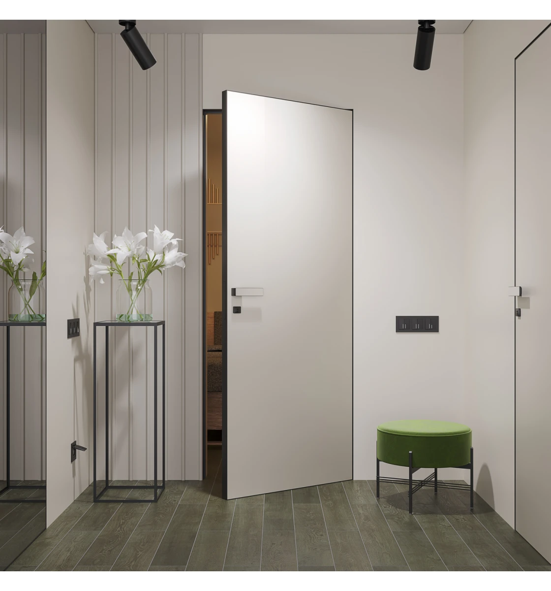 Двері міжкімнатні Dooris DOORWAY грунтовані  40 мм (ч)