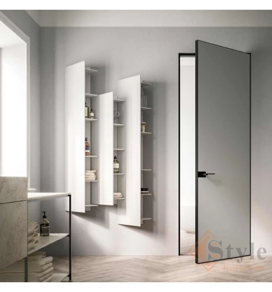 Міжкімнатні двері SecretDoors Standart 40 грунтовані з алюм. каркасом (ч)