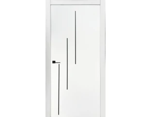 Межкомнатная дверь Status Doors Трио+alum black Ral 9003