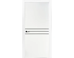 Межкомнатная дверь Status Doors Параллель+alum black Ral 9003